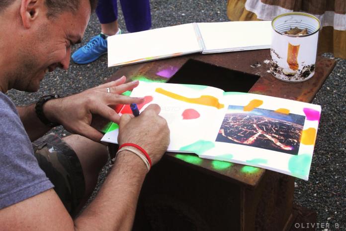 Basto dédicace catalogue Prix du graffiti Galerie Amarrage 06-2015 Saint-Ouen (FR)