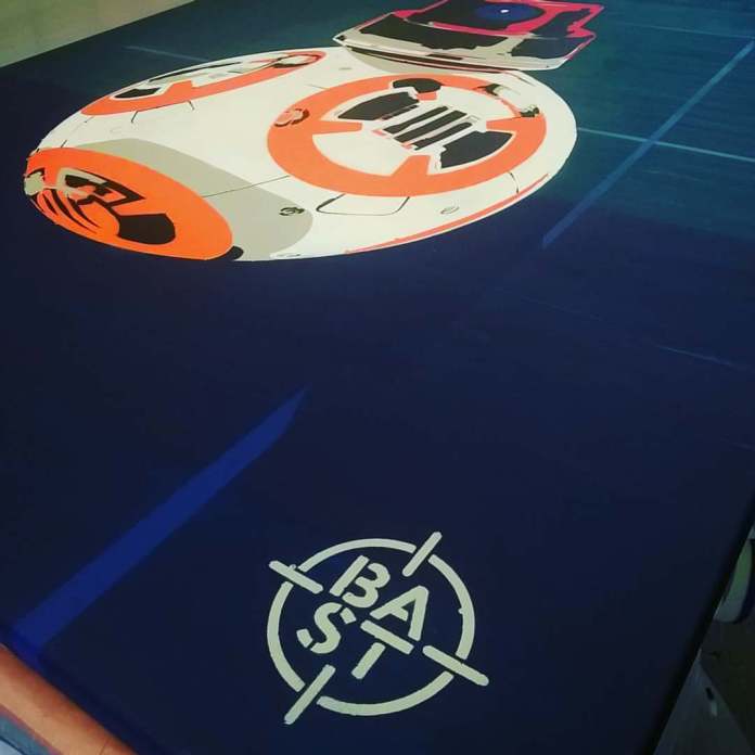 Basto live painting BBast8-SAC 8à x 120 cm 4-5 mars profil 2017 Andenne (BE)