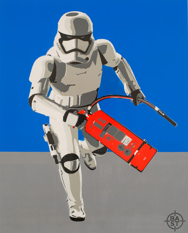 Basto toile #Bastrooper01 100 x 80 x 4 cm 2017 BD