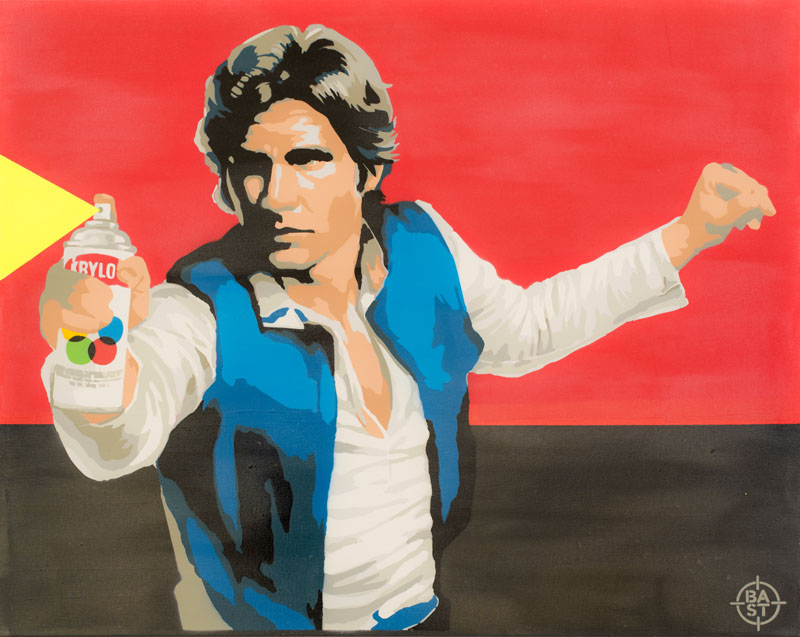 Basto toile #Hankrylo 01 100 x 80 x 4 cm 2017 BD