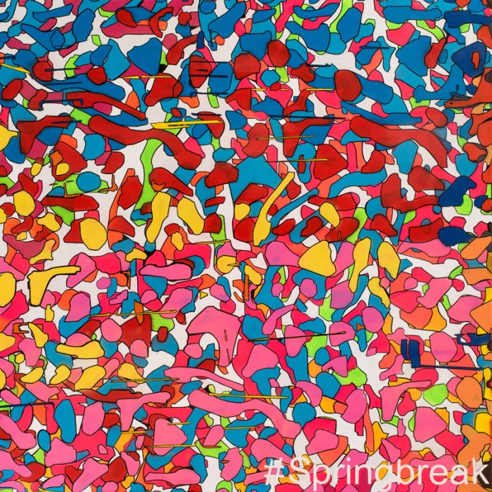 Basto toile #Springbreak 100 x 100 x 4 cm 2016 BD