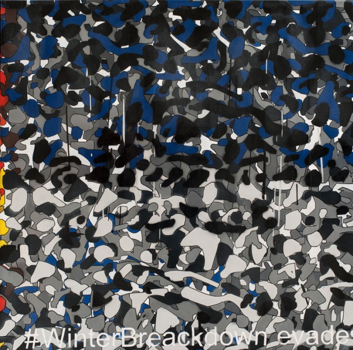 Basto toile #Winter 100 x 100 x 4 cm 2016 BD