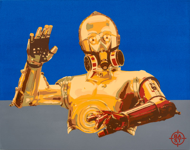 Basto toile #Z6-BastO 01 100 x 80 x 4 cm 2017 BD